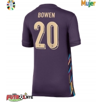 Camiseta Inglaterra Jarrod Bowen #20 Visitante Equipación para mujer Eurocopa 2024 manga corta